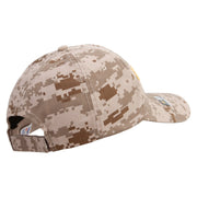Licensed Golden US Army Embroidered Enzyme Washed Camo Cap - Desert-Digital OSFM