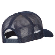 Dad with Military Dog Tags Embroidered Solid Cotton Mesh Pro Cap
