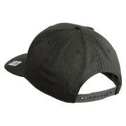 USMC Design Embroidered Solid Cotton Twill Pro Style Cap - Charcoal OSFM