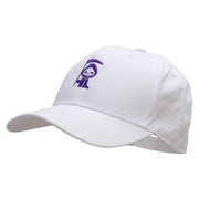 Grim Reaper Logo Embroidered Six Panels Pro Style Cap - White OSFM