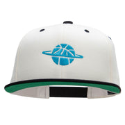 Basketball World Embroidered Wool Blend Classic Snapback