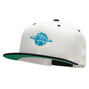 Basketball World Embroidered Wool Blend Classic Snapback