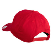 USMC Design Embroidered Solid Cotton Twill Pro Style Cap - Red OSFM