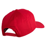 USMC Design Embroidered Solid Cotton Twill Pro Style Cap - Red OSFM
