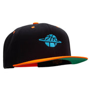 Basketball World Embroidered Wool Blend Classic Snapback