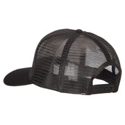 Dad with Military Dog Tags Embroidered Solid Cotton Mesh Pro Cap