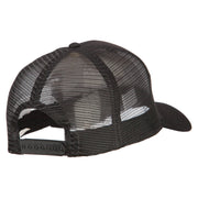 Dad with Military Dog Tags Embroidered Solid Cotton Mesh Pro Cap
