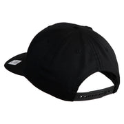 USMC Design Embroidered Solid Cotton Twill Pro Style Cap - Black OSFM