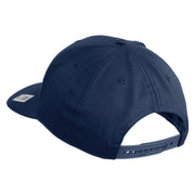 USMC Design Embroidered Solid Cotton Twill Pro Style Cap - Navy OSFM