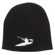 Kayak Sports Embroidered Short Beanie