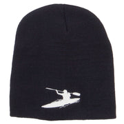 Kayak Sports Embroidered Short Beanie