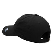 Cute Dachshund Outline Embroidered Cotton Twill Cap