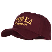 Korea Veteran Letters Embroidered Twill Cap