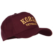 Korea Veteran Letters Embroidered Twill Cap