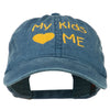 My Kids Love Me Embroidered Washed Cotton Cap