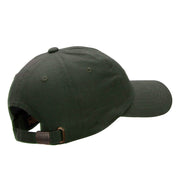 Cute Dachshund Outline Embroidered Cotton Twill Cap