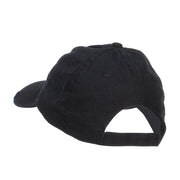 Kill Zombie Embroidered Cotton Frayed Cap