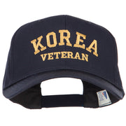 Korea Veteran Letters Embroidered Twill Cap