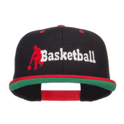 Basketball Player Embroidered Two Tone Snapback