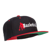 Basketball Player Embroidered Two Tone Snapback