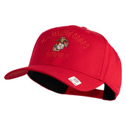 US Marine Corps Semper Fi Embroidered Solid Cotton Twill Pro Style Cap - Red OSFM