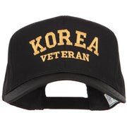 Korea Veteran Letters Embroidered Twill Cap