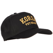 Korea Veteran Letters Embroidered Twill Cap