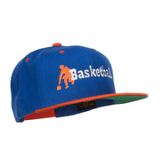 Basketball Player Embroidered Two Tone Snapback