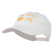 My Kids Love Me Embroidered Washed Cotton Cap