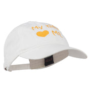 My Kids Love Me Embroidered Washed Cotton Cap