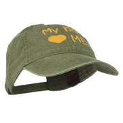 My Kids Love Me Embroidered Washed Cotton Cap