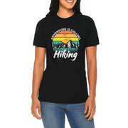 Adventure Is Calling Graphic Design Deluxe Jersey T-Shirt