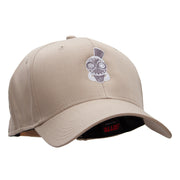 Steampunk Monsieur Embroidered Cotton Twill Cap