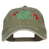 Kiss Me I'm Irish Embroidered Washed Cap