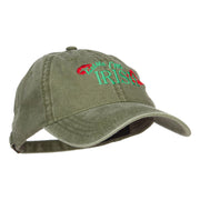 Kiss Me I'm Irish Embroidered Washed Cap