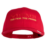 Marines The Few The Proud Embroidered Solid Cotton Twill Pro Style Cap - Red OSFM