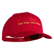 Marines The Few The Proud Embroidered Solid Cotton Twill Pro Style Cap - Red OSFM