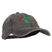 Kiss Me I'm Irish Embroidered Washed Cap