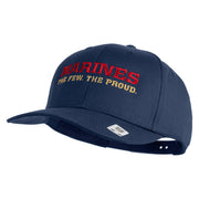 Marines The Few The Proud Embroidered Solid Cotton Twill Pro Style Cap - Navy OSFM