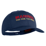 Marines The Few The Proud Embroidered Solid Cotton Twill Pro Style Cap - Navy OSFM