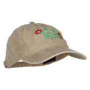 Kiss Me I'm Irish Embroidered Washed Cap