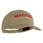 Marines The Few The Proud Embroidered Solid Cotton Twill Pro Style Cap - Khaki OSFM