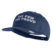 The Few The Proud Embroidered Solid Cotton Twill Pro Style Cap - Navy OSFM