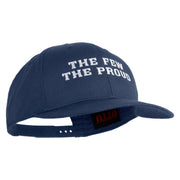 The Few The Proud Embroidered Solid Cotton Twill Pro Style Cap - Navy OSFM