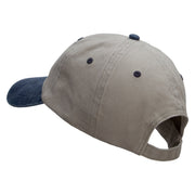 Friday The 13th Embroidered Pigment Dyed Wash Cap - Beige-Navy OSFM