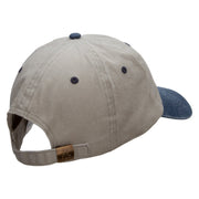 Friday The 13th Embroidered Pigment Dyed Wash Cap - Beige-Navy OSFM