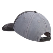 Licensed US Army Retired Military Embroidered Low Profile Special Cotton Mesh Cap - Black OSFM