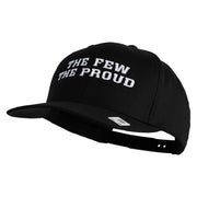 The Few The Proud Embroidered Solid Cotton Twill Pro Style Cap - Black OSFM