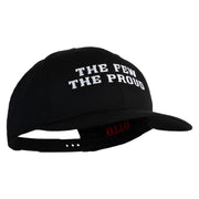 The Few The Proud Embroidered Solid Cotton Twill Pro Style Cap - Black OSFM