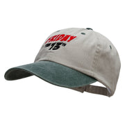 Friday The 13th Embroidered Pigment Dyed Wash Cap - Beige-Green OSFM